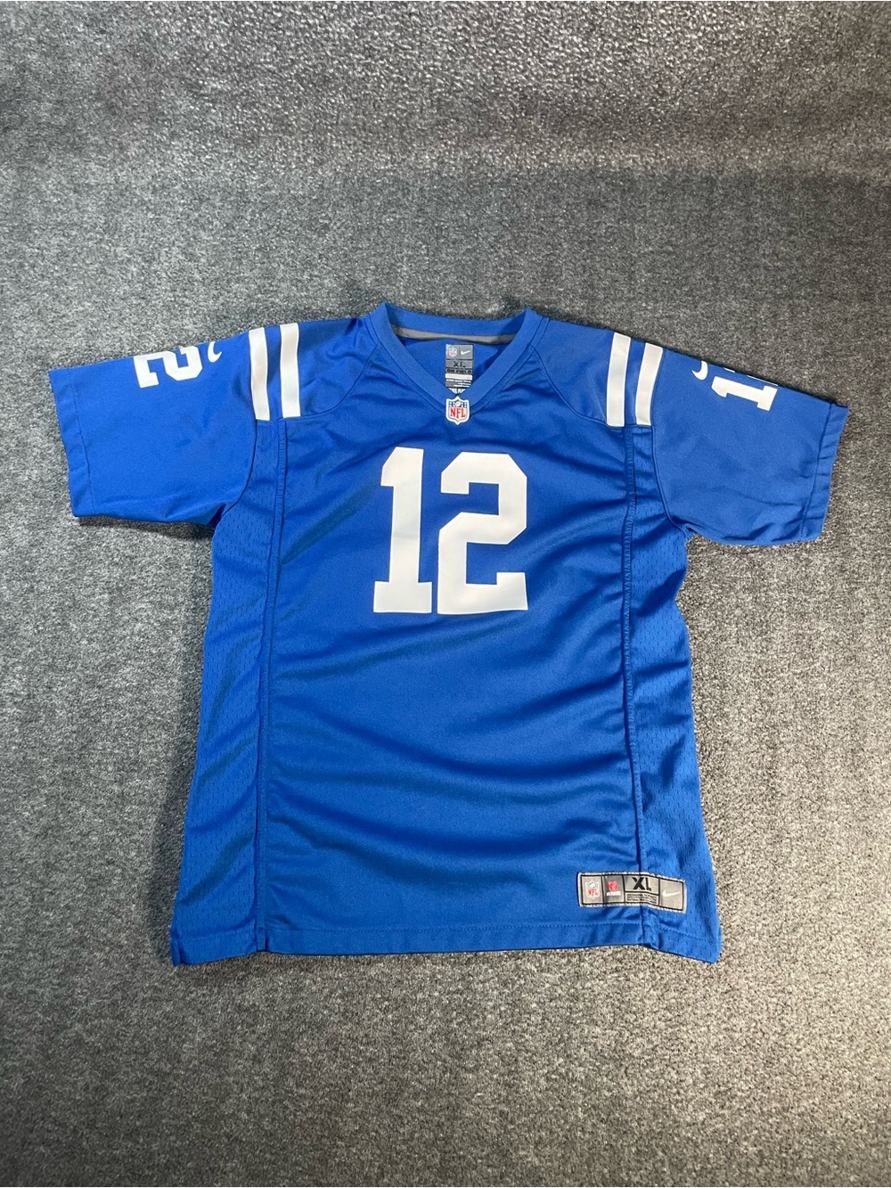 Nike On Field ANDREW LUCK #12 Indianapolis Colts Football Jersey NFL Youth XL